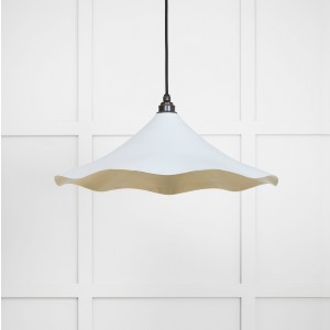 From The Anvil - Smooth Brass Flora Pendant in Birch 49731SBI