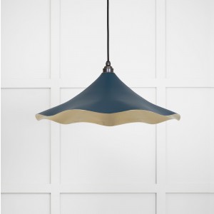 From The Anvil - Smooth Brass Flora Pendant in Dusk 49731SDU
