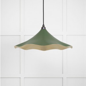 From The Anvil - Smooth Brass Flora Pendant in Heath 49731SH