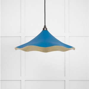 From The Anvil - Smooth Brass Flora Pendant in Upstream 49731SU