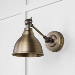 From The Anvil - Aged Brass Brindley Wall Light 49733