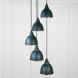 From The Anvil - Smooth Nickel Brindley Cluster Pendant in Dingle 49737SDI