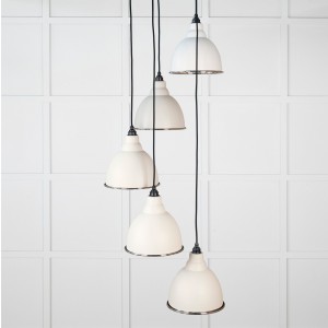 From The Anvil - Smooth Nickel Brindley Cluster Pendant in Teasel 49737STE
