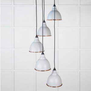 From The Anvil - Hammered Copper Brindley Cluster Pendant in Birch 49739SBI