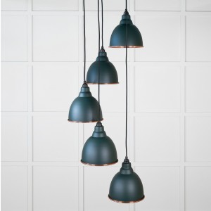 From The Anvil - Hammered Copper Brindley Cluster Pendant in Dingle 49739SDI