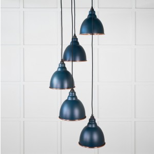 From The Anvil - Hammered Copper Brindley Cluster Pendant in Dusk 49739SDU