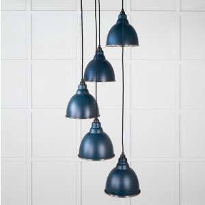 From The Anvil - Hammered Nickel Brindley Cluster Pendant in Dusk 49740SDU