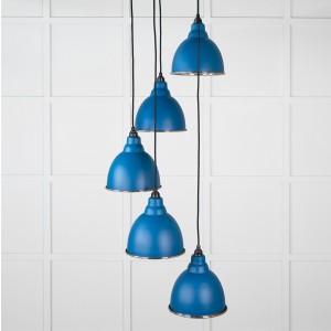 From The Anvil - Hammered Nickel Brindley Cluster Pendant in Upstream 49740SU