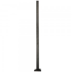 Matt Black 40 x 40 x 1100mm Metal Newel Post including Cover Cap