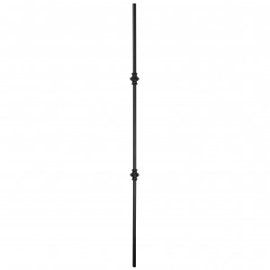 Pear Black Tube Two Collar Spindle 1117mm Round