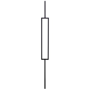 Pear Black Rectangular Frame Spindle 1117mm Square
