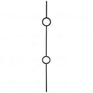 Pear Black Square Two Circle Spindle 1117mm