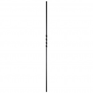 Pear Black Square Spindle with Single Twist 1117mm