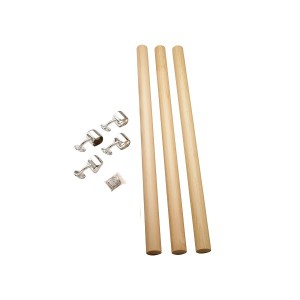 Cheshire Mouldings Rail in a Box - Oak/Chrome [RBOOC]