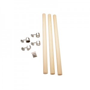 Cheshire Mouldings Rail in a Box - Pine/Chrome [RBOPC]