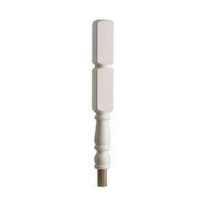 CHESHIRE MOULDINGS BENCHMARK WHITE PRIMED PLAIN NEWEL TURNING 830MM [CMN430W]