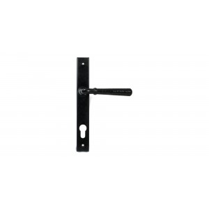 From The Anvil - Black Hammered Newbury Slimline Espagnolette Lock Set 46387
