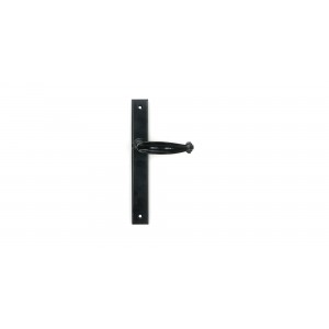 From The Anvil - Black Cottage Slimline Lever Espagnolette Latch Set 46400