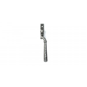 From The Anvil - Pewter Hammered Newbury Espagnolette Fastener - Right Hand - 46495