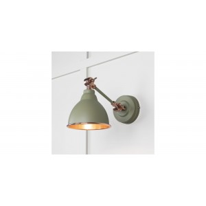 From The Anvil - Smooth Copper Brindley Wall Light in Tump 49714STU