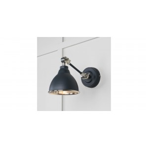 From The Anvil - Smooth Nickel Brindley Wall Light in Soot 49715SSO