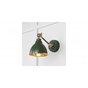 From The Anvil - Smooth Brass Brindley Wall Light in Heath 49716SH