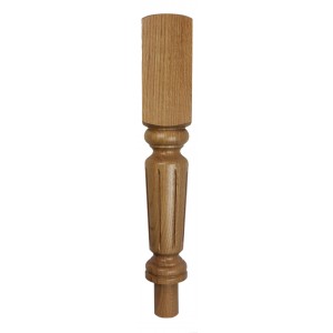 PST4 PULPIT FLUTED GRECIAN NEWEL POST - 90X90X500MM