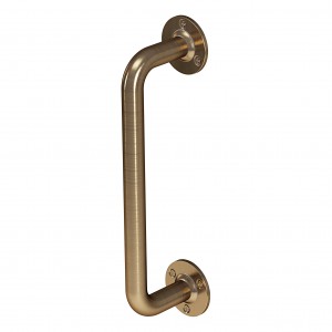 ROTHLEY GRAB RAIL - ANTIQUE BRASS 305 X 25MM [J401BAB]