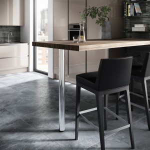 ROTHLEY ROUND WORKTOP SUPPORT LEG - POLISHED STAINLESS STEEL 60 X 870MM [L183SM]