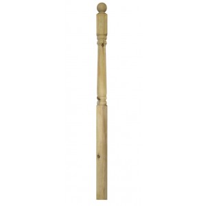 Richard Burbidge LD250 Traditional Outdoor Naturewood Colonial Newel 82x1500mm