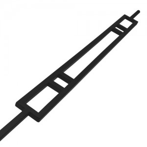 Mach2 Matt Black Metal Baluster Spindle 12.5mm x 1120mm (square)