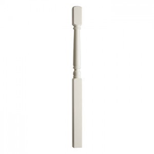 CHESHIRE MOULDINGS BENCHMARK WHITE PRIMED ONE PIECE NEWEL 1500MM [OP196W]