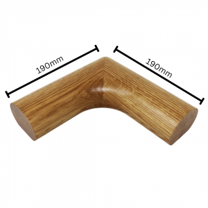 OVAL HORIZONTAL 90 DEGREE HANDRAIL TURN