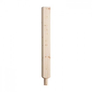 CHESHIRE MOULDINGS BENCHMARK PINE FULL SPIGOT NEWEL POST [PT850P] 