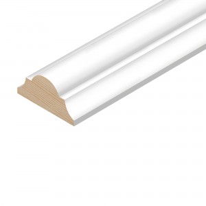 Cheshire Mouldings White Primed Double Astragal Skirting & Architrave 2400x20x45mm - Pack QTY 4 [PTM15]