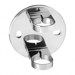 Q RAILING - Q-LINE BALUSTER BRACKET RECEPTION DIA 48.3MM, STAINLESS STEEL 316 MIRROR POLISHED EXTERIOR [PK1] [140551-048-10] [14055104810]
