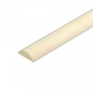 Cheshire Mouldings Light Hardwood Half Round Cover 21x6x2400mm - Pack QTY 12 [RTM840]