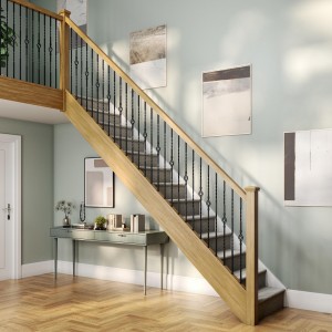 Snowdon Matt Black Metal Baluster Spindle 12.5mm x 1120mm (square)