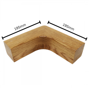 SQUARE HORIZONTAL 90 DEGREE HANDRAIL TURN