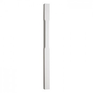 CHESHIRE MOULDINGS BENCHMARK WHITE PRIMED STOP CHAMFERED FULL NEWEL 1500MM [ST1500W]