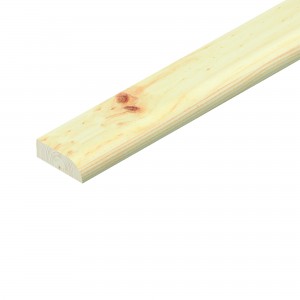 Cheshire Mouldings Pine Bullnose Architrave Handy Pack 2100x46x15mm - Pack QTY 8 [TM1059]