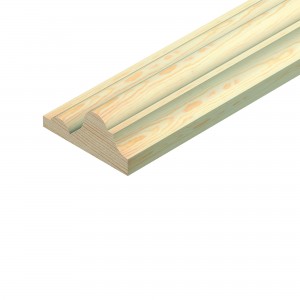 Cheshire Mouldings Pine Decorative Dado Rail - 2400x45x20mm - Pack QTY 5 [TM482]