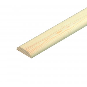 Cheshire Mouldings Pine D Mould Cover 45x6x2400mm - Pack QTY 12 [TM596]