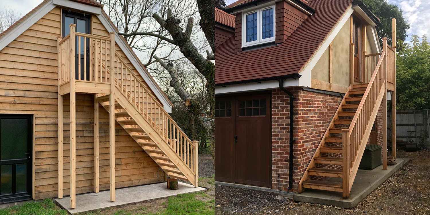 Pear Stairs Design and Manufacture external staircases in the United Kingdom. 