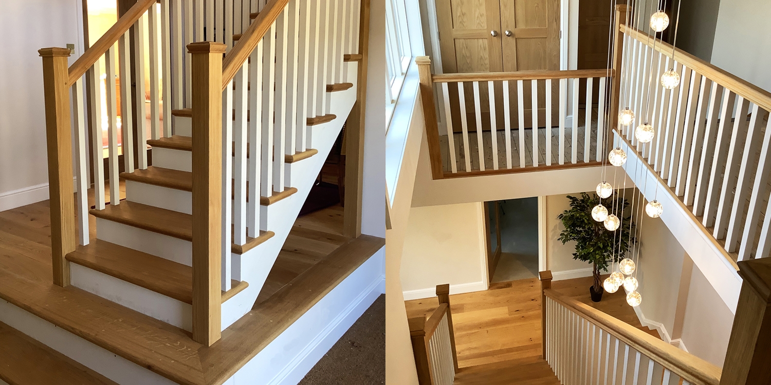 Hilsden staircase case study, designed and manufactured by Pear Stairs. 
