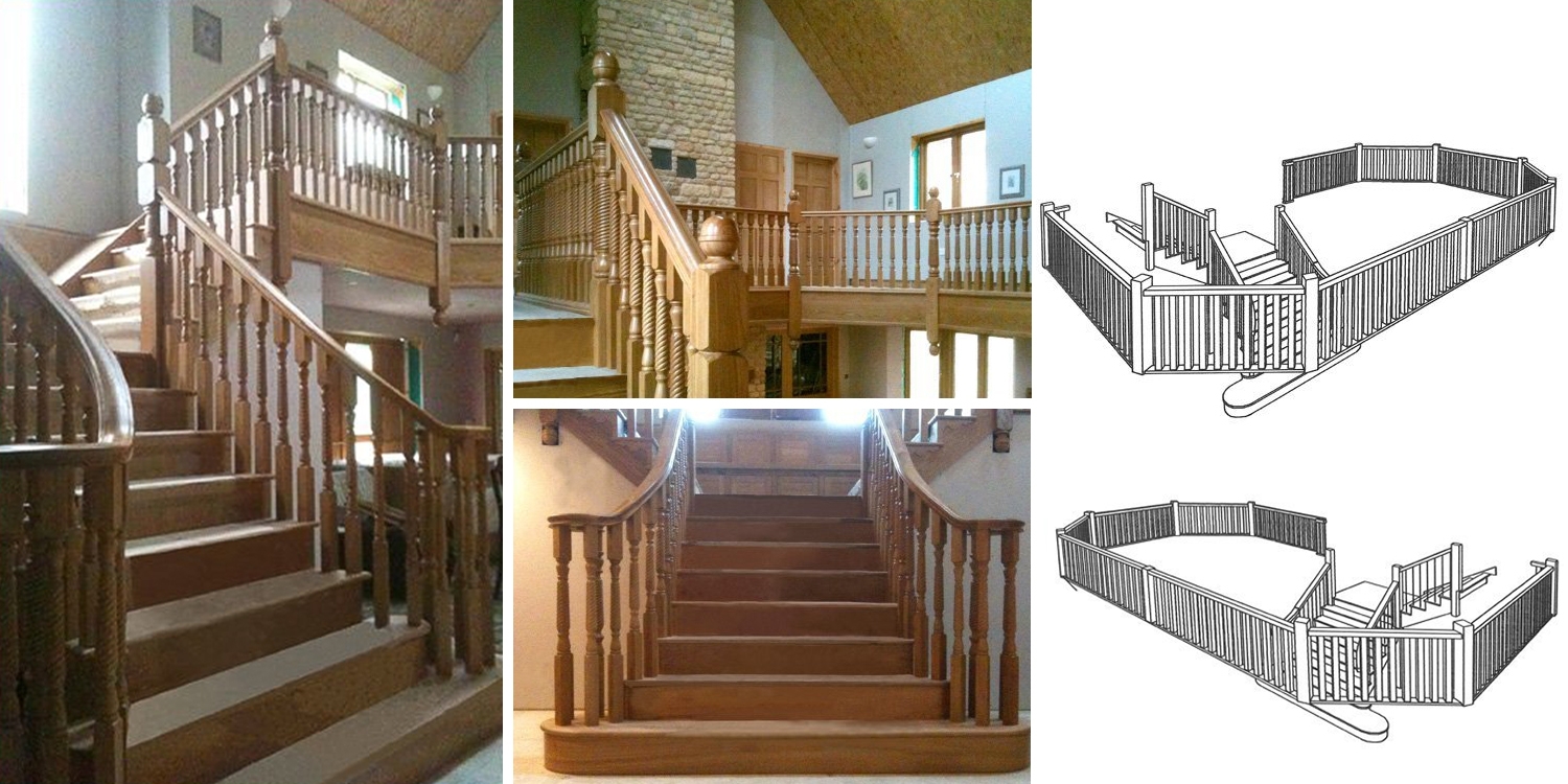 mitchell oak staircase, wooden staircase by pear stairs