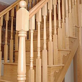 Georgian spindles in American white oak