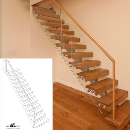 Powys Staircase, Glass Staircase