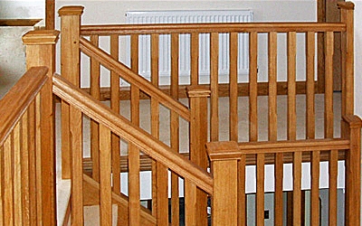 European oak staircase by Pear Stairs