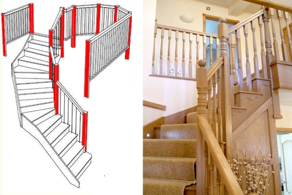 Newel posts help to strengthen balustrades 